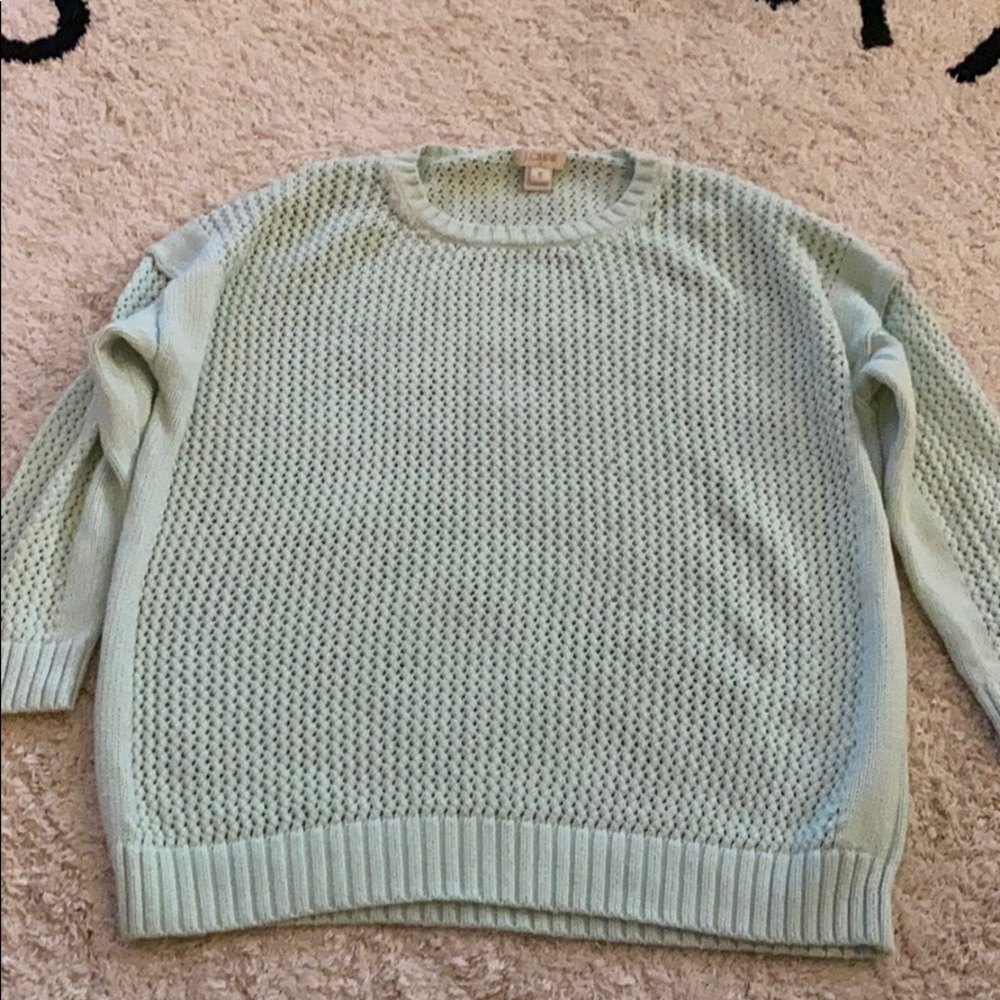 Teal JCrew Factory Spring Sweater